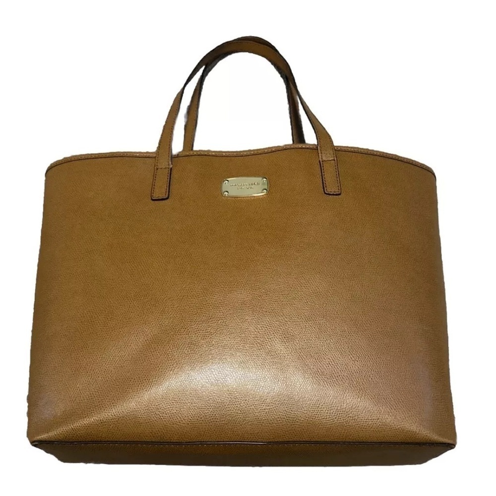 Michael Kors Brown Leather Tote Bag